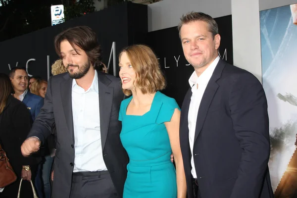 Diego Luna, Jodie Foster, Matt Damon — Fotografia de Stock