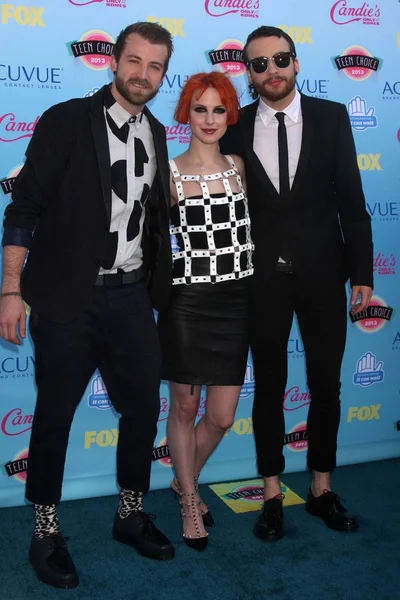 Jeremy Davis, Hayley Williams, Taylor York van Paramore — Stockfoto