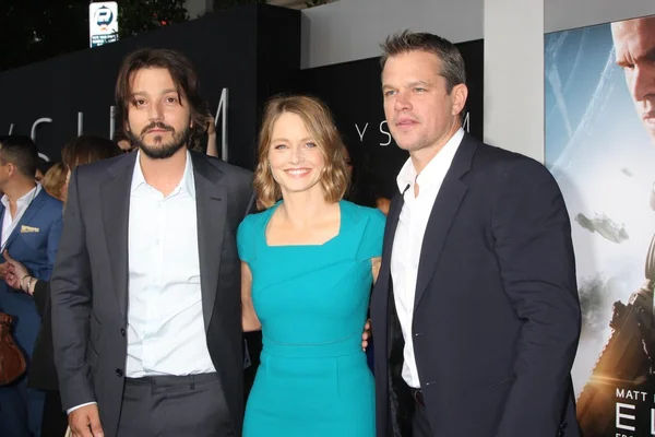 Diego Luna, Jodie Foster y Matt Damon —  Fotos de Stock