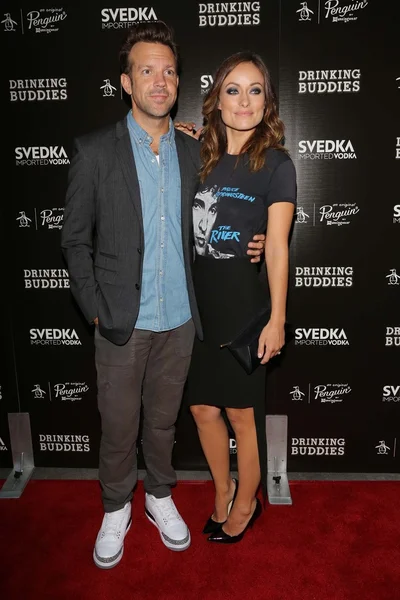 Jason Sudeikis and Olivia Wilde — Stock Photo, Image