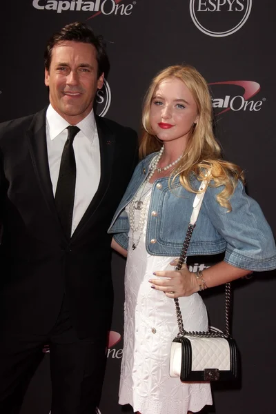 Jon hamm, newton kathryn — Foto de Stock