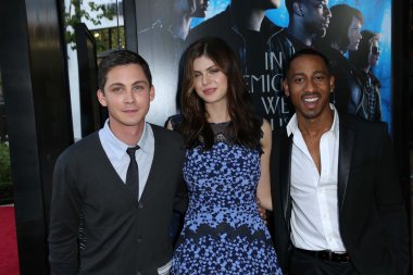 Logan Lerman, Alexandra Daddario ve Brandon T. Jackson