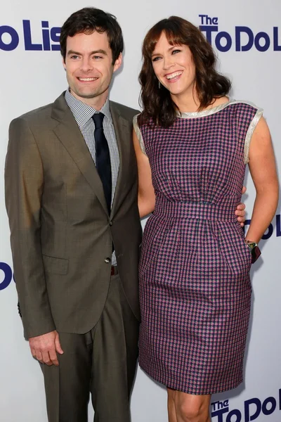 Bill Hader y Maggie Carey — Foto de Stock