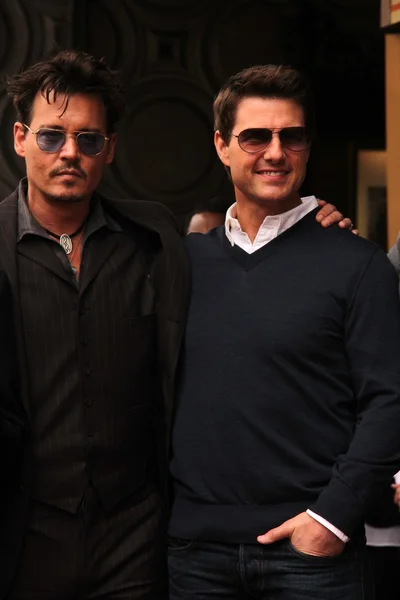 Johnny Depp, Tom Cruise —  Fotos de Stock