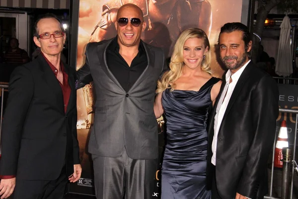 David Twohy, Vin Diesel, Katee Sackhoff, Jordi Molla — Zdjęcie stockowe