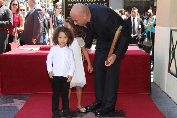 Vin Diesel en familie — Stockfoto