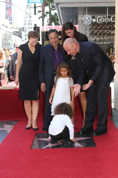 Vin Diesel en familie — Stockfoto