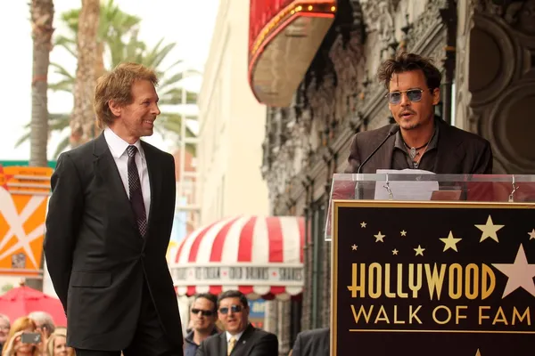 Jerry Bruckheimer ja Johnny Depp. — kuvapankkivalokuva
