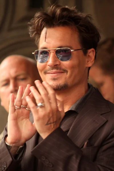 Johnny Depp Ordförande — Stockfoto