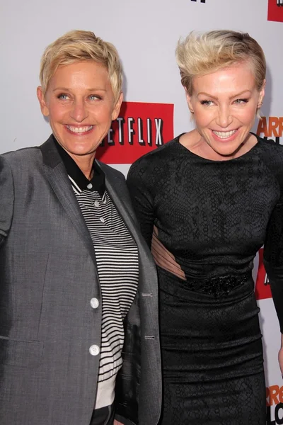 Ellen Degeneres, Portia de Rossi — Zdjęcie stockowe