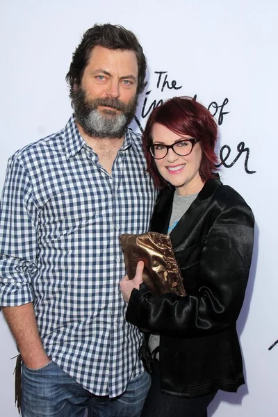 Megan Mullally, Nick Offerman — Fotografia de Stock