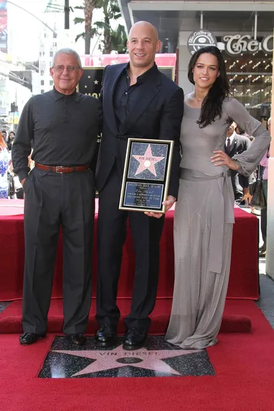 Ron Meyer, Vin Diesel, Michelle Rodriguez — Fotografia de Stock