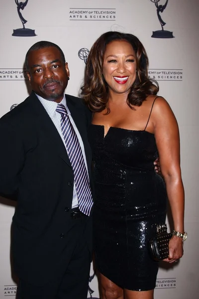 LeVar Burton, Stephanie Cozart Burton — Stock fotografie