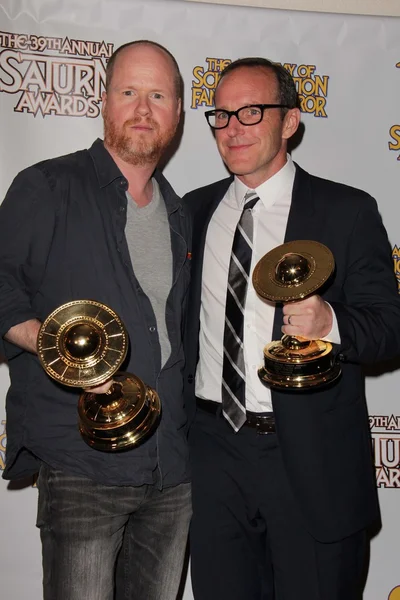 Joss Whedon, Clark Gregg — Stock Photo, Image