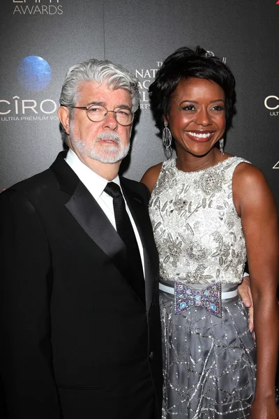 George Lucas y Mellody Hobson — Foto de Stock