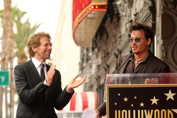 Jerry Bruckheimer, Johnny Depp — Fotografia de Stock