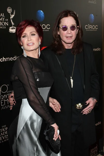 Sharon Osbourne y Ozzy Osbourne — Foto de Stock