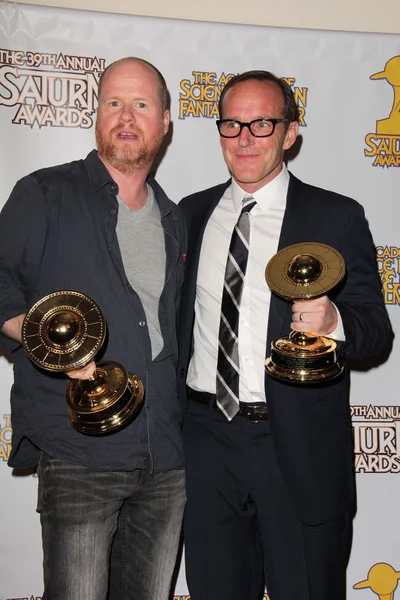 Joss Whedon, Clark Gregg — Stok fotoğraf