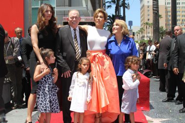 Jennifer Lopez ile kardeş, anne, baba ve çocuklar Emme Anthony ve Max Anthony