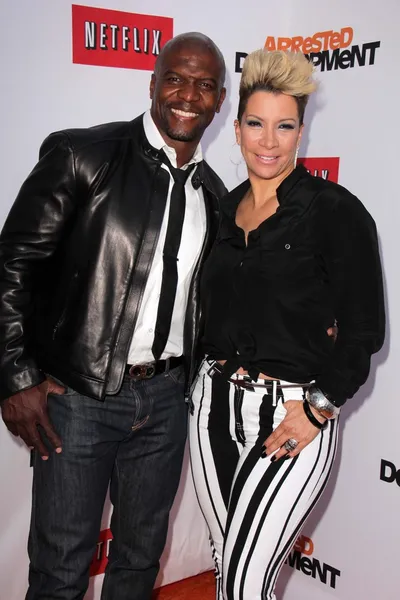 Terry Crews y su esposa — Foto de Stock