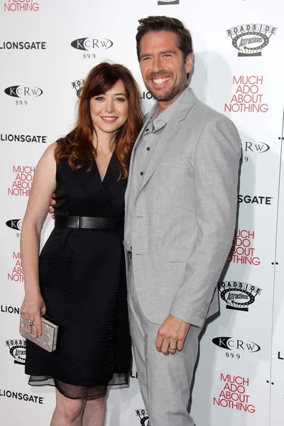 Alyson hanniganalyson hannigan, alexis denisof — Foto de Stock