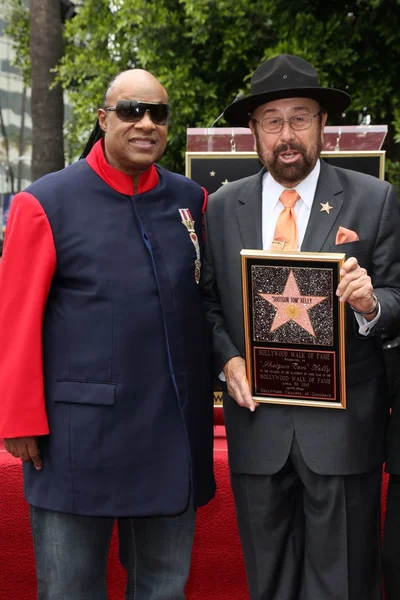 Stevie Wonder, Tom Kelly — Stock Photo, Image