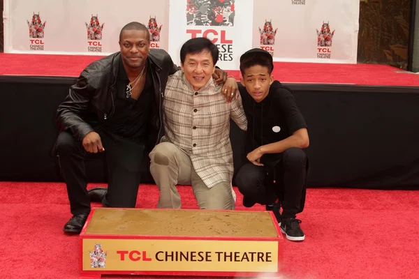 Chris Tucker, Jackie Chan, Jaden Smith — Stock Photo, Image