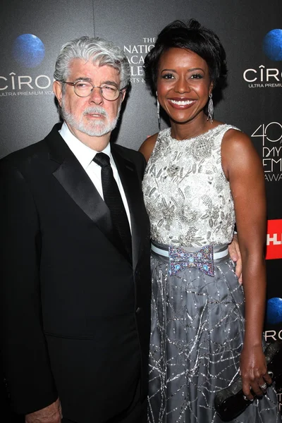 George Lucas and Mellody Hobson — Stock Photo, Image