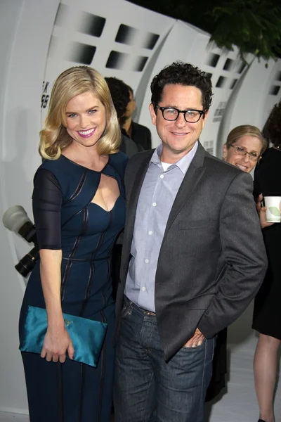 Alice Eve, J.J. Abrams — Zdjęcie stockowe