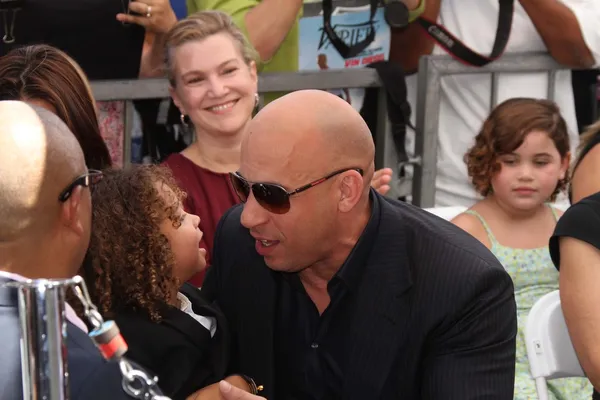 Vin Diesel y su hija — Foto de Stock