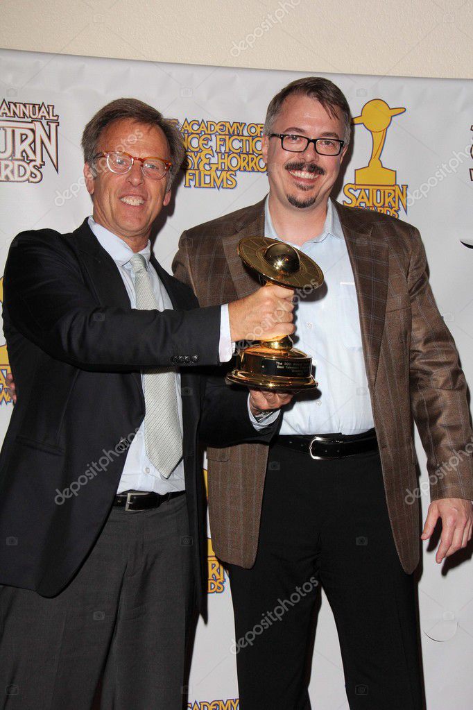 Mark Johnson, Vince Gilligan arrives at the 39th Annual Saturn Awards at the Castaways on June 26, 2013 in Burbank, CA