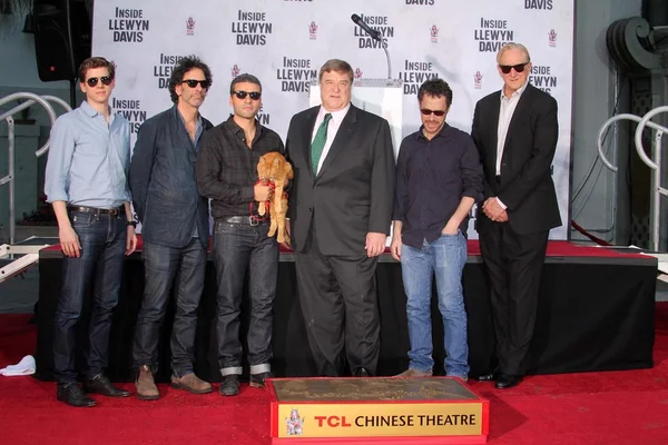 John Goodman, Oscar Isaac, t-Bone Burnett, Joel Cohen, Etan Cohen — Foto Stock