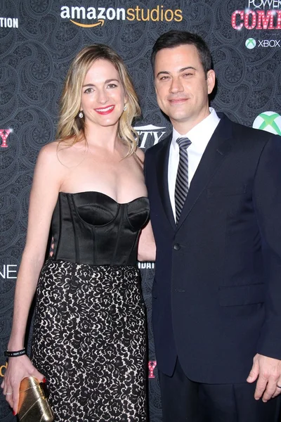 Jimmy Kimmel, Molly Mcnearney — Zdjęcie stockowe