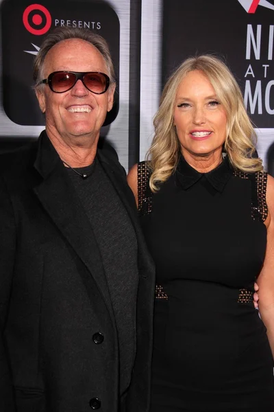 Peter Fonda and wife — Stock Photo, Image