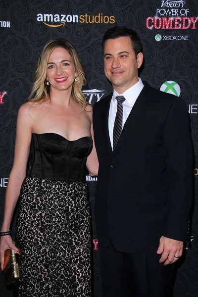 Jimmy Kimmel, Molly Mcnearney — Zdjęcie stockowe