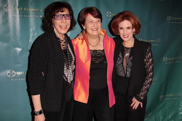 Lily Tomlin, Kat Kramer, Dr. Helen Caldicott — Stock Photo, Image