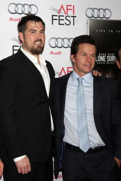 Marcus Luttrell, Mark Wahlberg — Foto Stock
