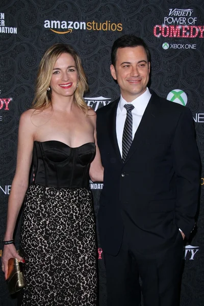 Jimmy Kimmel, Molly Mcnearney — Zdjęcie stockowe