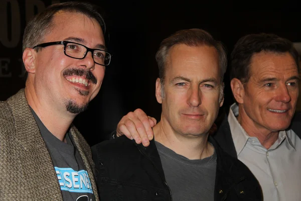 Vince gilligan, bob odenkirk en bryan cranston — Stockfoto