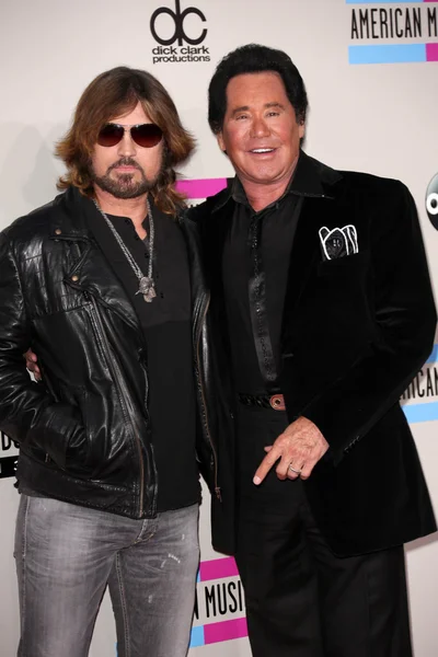 Billy ray cyrus och wayne newton — Stockfoto