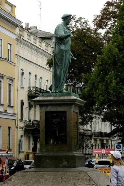 Odessa Oekraïne September 2013 Monument Voor Hertog Van Richelieu Odessa — Stockfoto