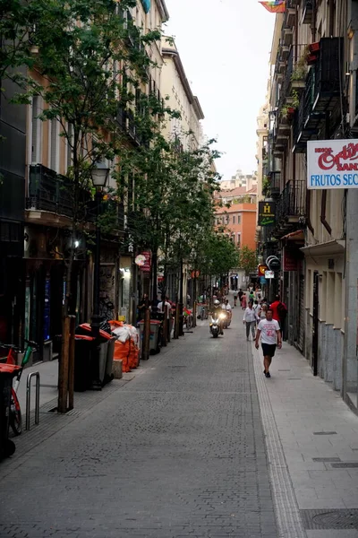 Madrid Spain June 2022 People Street Cafes Madrid Madrid Street — Fotografia de Stock