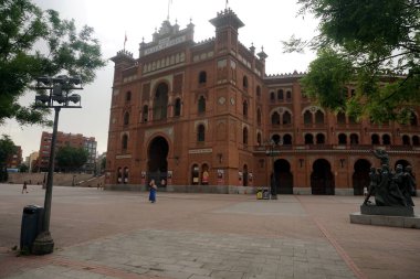                Madrid, Spain - June 13, 2022: Las Ventas Bullring in Madrid, Spain. Bullring in Madrid, Las Ventas, located at Plaza de torros.                