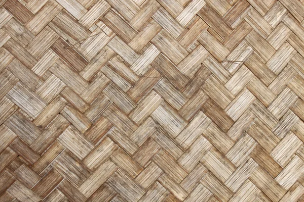 Gamla bambu väva textur för bakgrund — Stockfoto