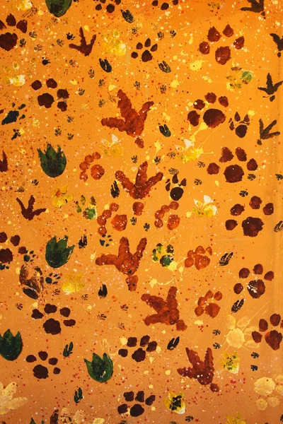 Animal footprint seamless pattern — Stock Photo, Image