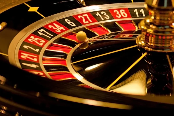 Roulette är stoppad med vinnande nummer. — Stockfoto