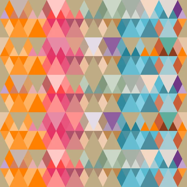 Abstract background of colored triangles of different sizes. — Stock Vector