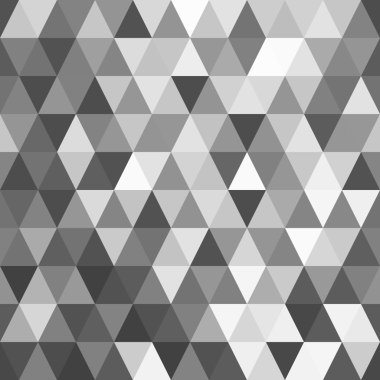 Abstract background of mosaic black and white triangles.