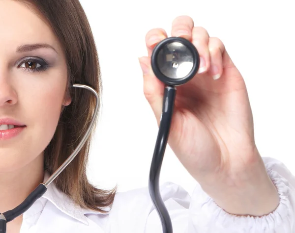 Jovem e atraente médico feminino — Fotografia de Stock