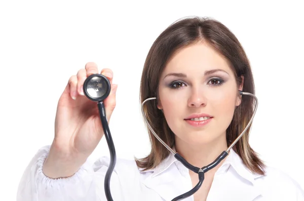 Jovem e atraente médico feminino — Fotografia de Stock